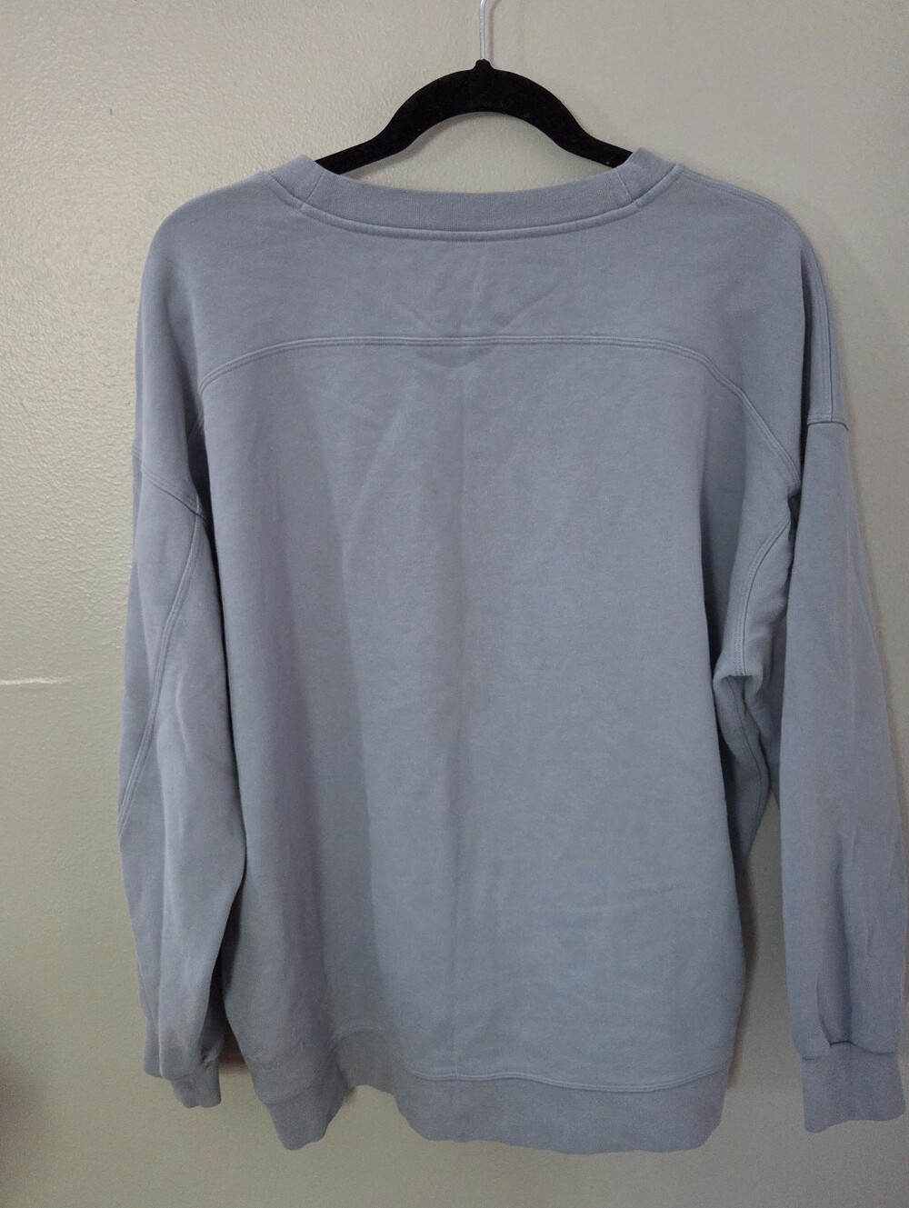 Lululemon Women's Dusty Blue Oversized Crew Neck Casual Comfy Sweatshirt. Sz L - Picture 4 of 5